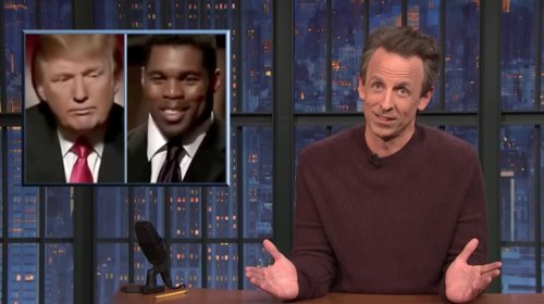 Seth Meyers Reminded The World That Herschel Walker Was Once Fired By Donald Trump On ‘The Celebrity Apprentice’