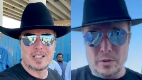 Elon Musk Wanted To Look Like A Cowboy During His Visit To The Border, But May Have Worn His Hat Backwards