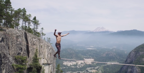 Watch This Nerve-Racking World Record Slack Line Attempt And Feel The Madness