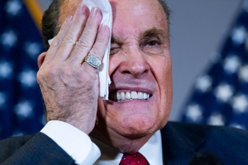 Rudy Giuliani Was Caught On Video Screaming At A Heckler During A Parade