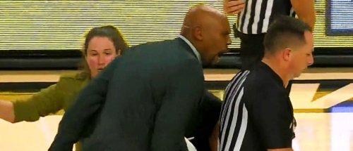 Vanderbilt Coach Jerry Stackhouse Had To Be Escorted Off The Court After Going Ballistic On The Officials