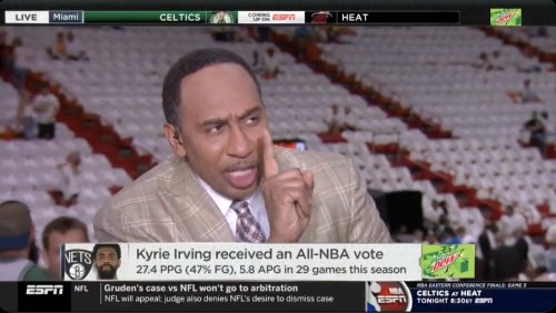 Stephen A. Smith Lost It When He Learned Jalen Rose Voted Kyrie Irving Over Trae Young For All-NBA