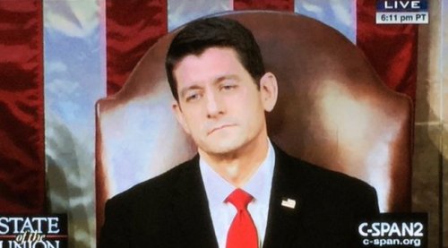 The Internet Is Amused By Paul Ryan’s Poker Face At The State Of The Union