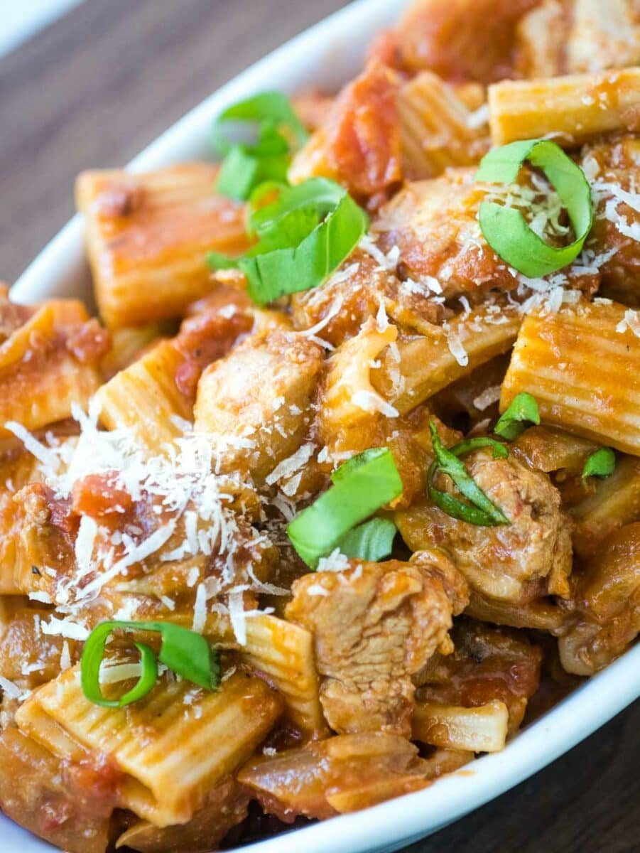 Spicy Chicken Riggies