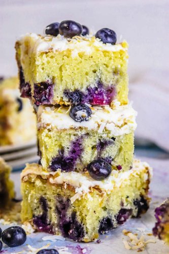 Lemon Blueberry Cake Has A Burst of Sunshine in Every Bite
