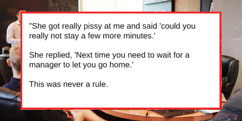 Worker brilliantly trolls boss who invents ridiculous clock-out rule