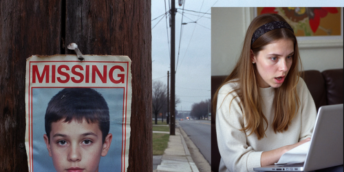 She noticed something odd in a news photo—25 years after her brother vanished