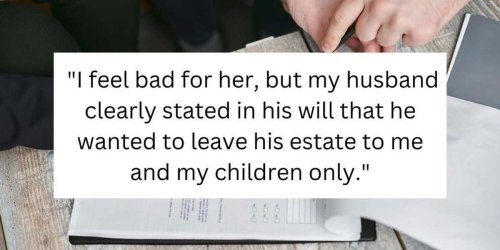 Widow keeps entire inheritance while stepdaughter faces eviction. She just got a reality check.