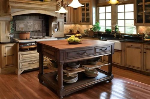 How to Incorporate an Antique Kitchen Island into a Modern Home