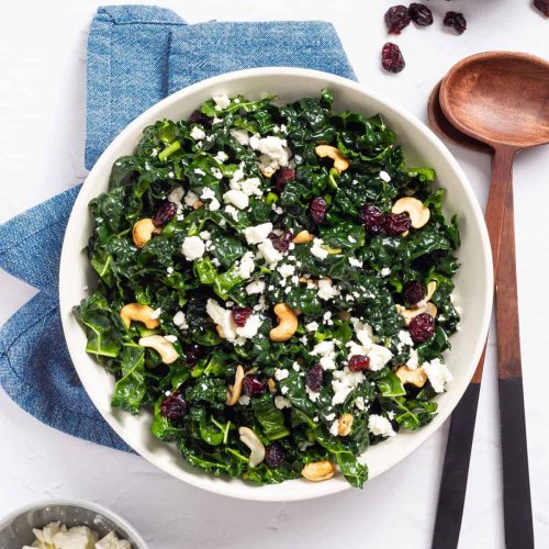 Kale Salad With Cranberries (10-minute Meal Prep)