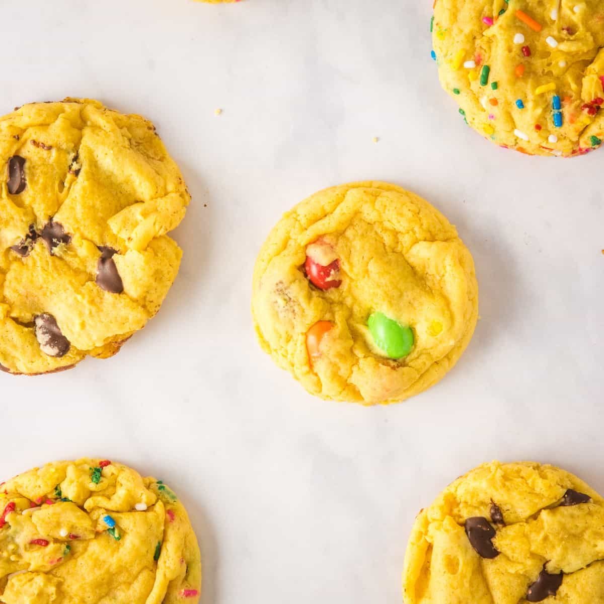Yellow Cake Mix Cookies - Urban Farmie