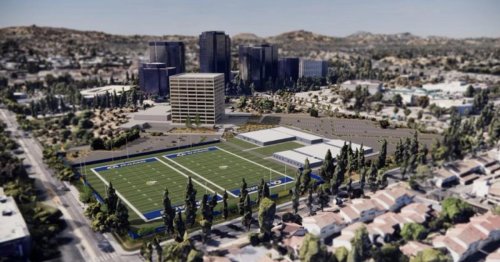 Report: L.A. Rams to build temporary practice facility at 21555 Oxnard Street in Warner Center