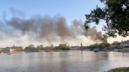 Video captures smoke billowing into Disney's EPCOT park after weekend fire