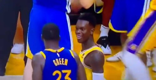 Dennis Schröder made the most meme-worthy troll face at Draymond Green