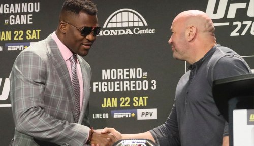 Dana White explains to 'you idiots' why he didn't present Francis Ngannou's title at UFC 270