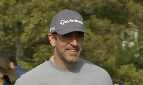 Aaron Rodgers had a hilarious 5-word response about going to the 49ers at the Pebble Beach Pro-Am