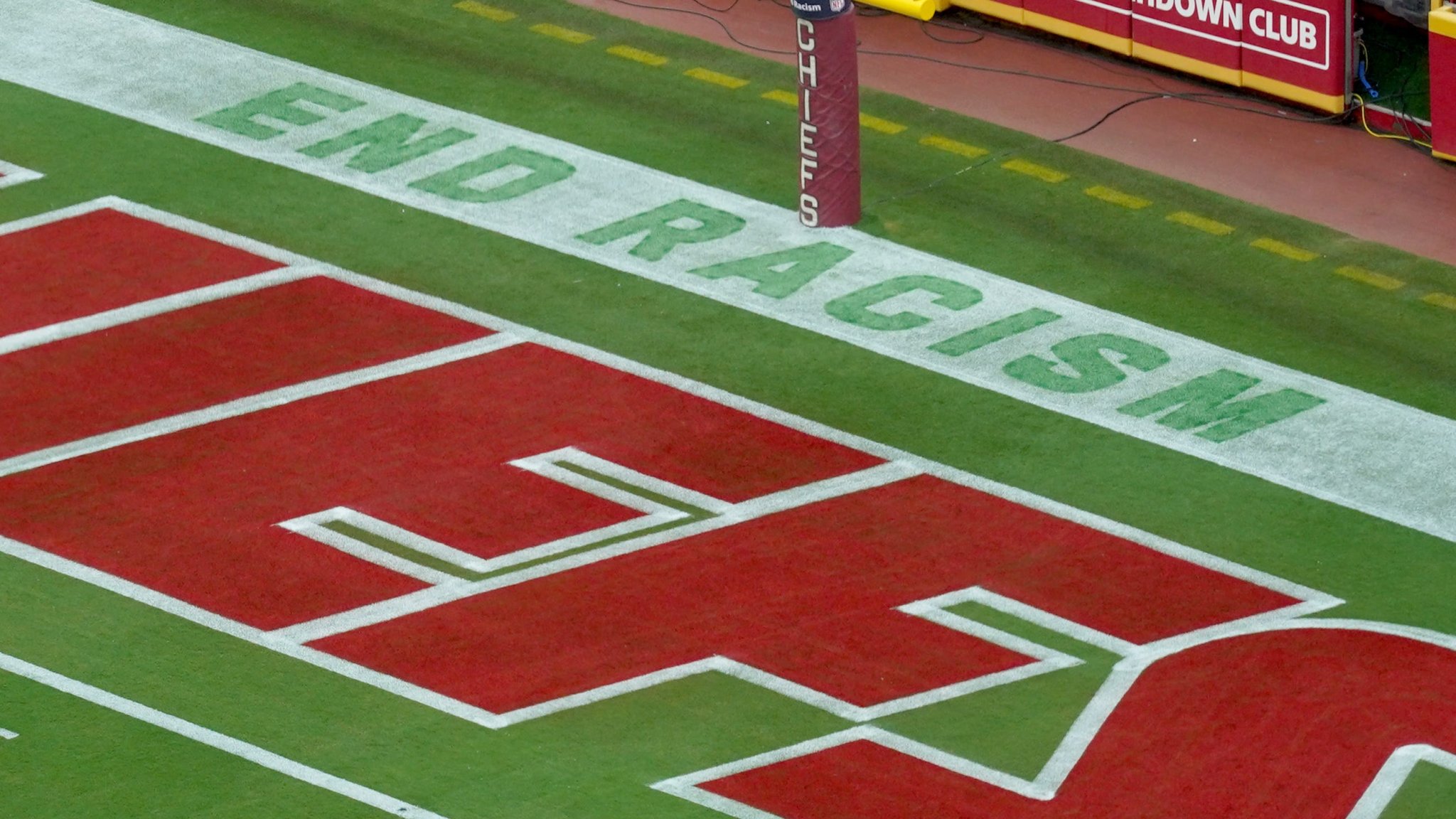 Super Bowl will not include 'end racism' message in end zone for first time since 2021