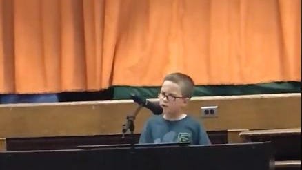 Fourth-grader's talent show cover of John Lennon's 'Imagine' goes viral