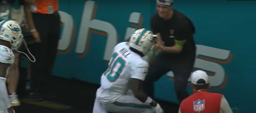 The person whose phone Tyreek Hill used to film his TD flip says the NFL suspended his credentials