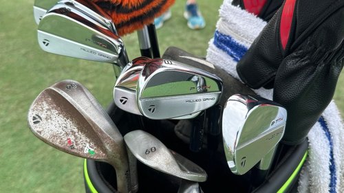 Tiger Woods' golf equipment at the 2023 Hero World Challenge