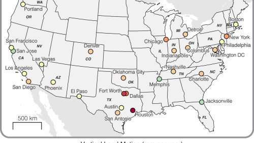 Big US cities are sinking. This map shows where the problem is the worst.