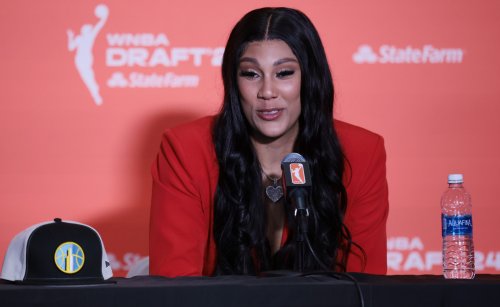WNBA Draft pick Cardoso gets emotional after message from Marta