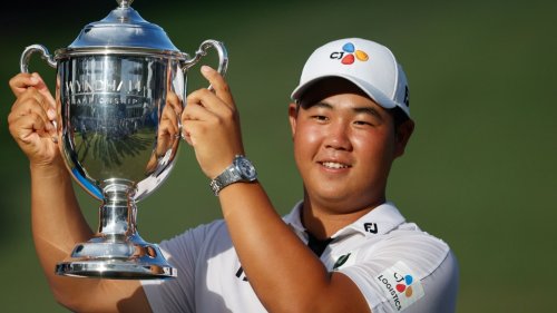 'Do it for Thomas the Tank Engine': Joohyung 'Tom' Kim steamrolls field for first PGA Tour title at 2022 Wyndham Championship