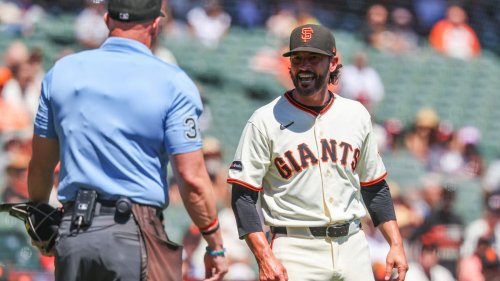 Giants manager Tony Vitello ejected for second time in a week