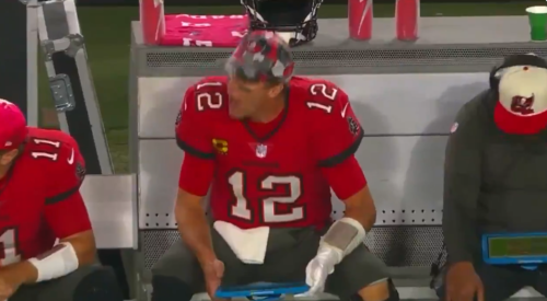 Tom Brady’s meltdown during another Buccaneers’ pathetic performance was hilariously narrated by Eli Manning