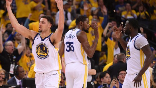Klay Thompson put Anthony Davis on skates and sent the Warriors bench into a frenzy