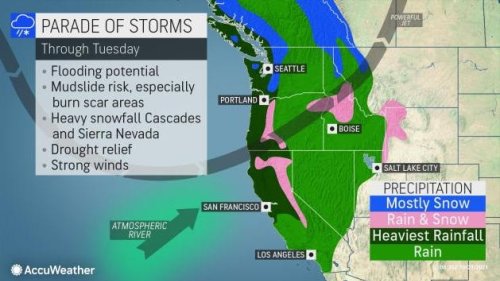 A 'monster' coming this weekend: Bomb cyclone, atmospheric river to blast western U.S.