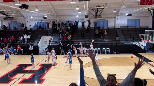 Watch 7th-grade girl steal the ball and sink a 3-pointer from half-court to win the game