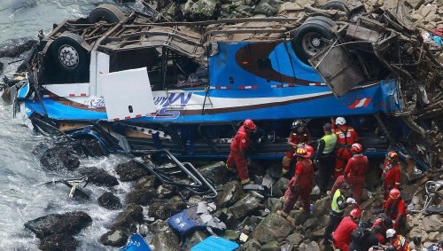 Death toll rises to 51 in Peruvian bus crash on 'Devil's Curve'
