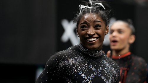 Simone Biles makes history with Yurchenko double pike at worlds, will have it named for her