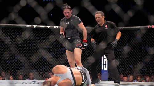 UFC 279 Results: Irene Aldana Lands Liver Kick From Bottom To Finish ...