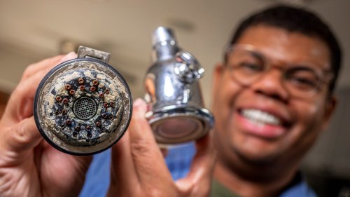 The one-ingredient solution to clean the crusty calcium buildup off of your faucets: Video
