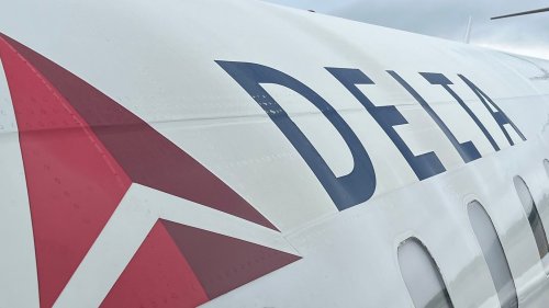 A ceiling panel dropped down during a Delta flight from Atlanta to Chicago
