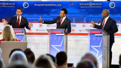Republican debate highlights: UAW strike, a government shutdown fight and ... Donald Duck