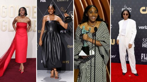 See which stars went barefoot, Ayo Edebiri's Beyoncé moment and more SAG fashion wows