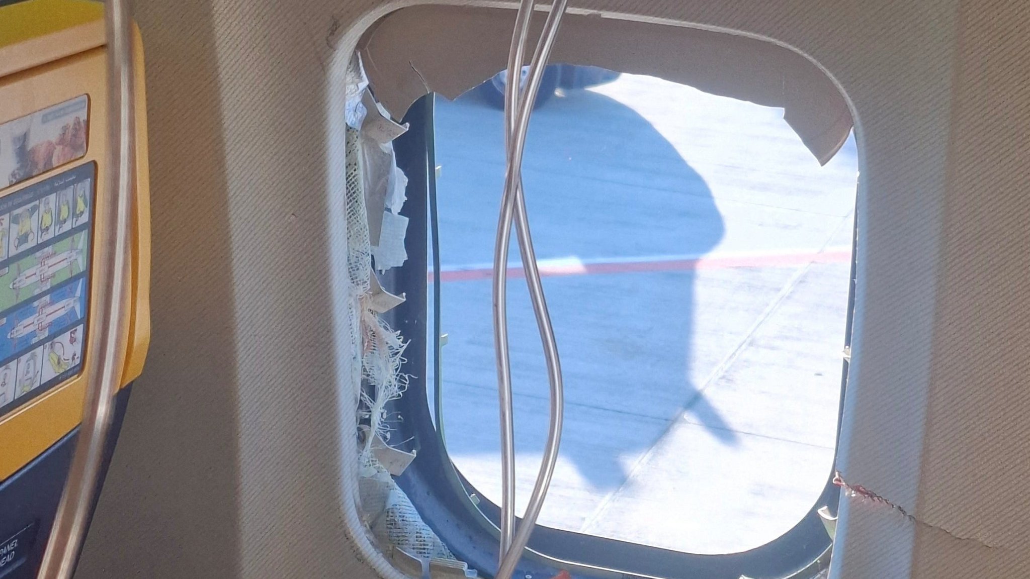 Passenger shares terror after Ryanair window blows out