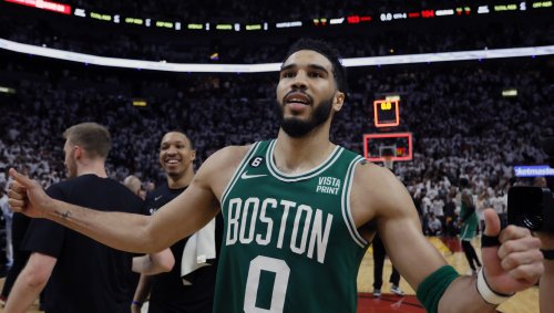 Celtics forward Jayson Tatum displays an attention-grabbing tattoo and Will Smith has thoughts