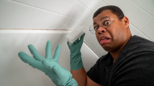 Your grout is gross! Here's how to clean your bathroom properly.