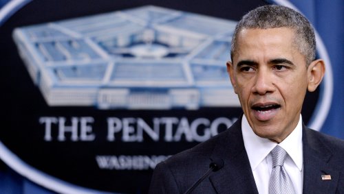 At Pentagon, Obama leads strategy session about Islamic State terror