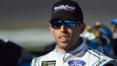 NASCAR driver Aric Almirola airlifted to hospital after fiery crash at Kansas