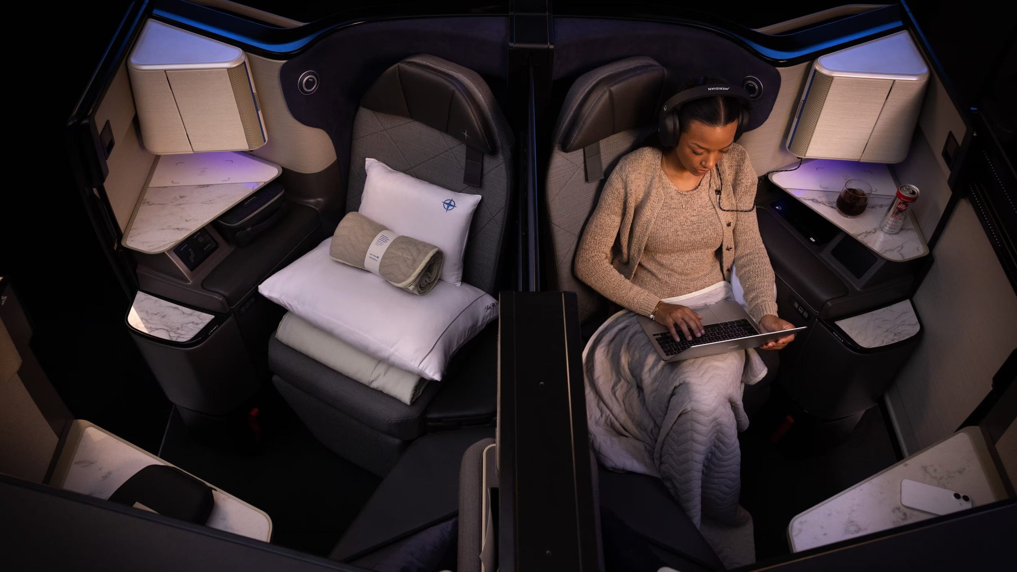 United's newest Polaris suites just got a major privacy upgrade