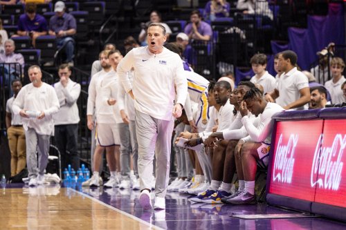 Photos from LSU basketball's tight win over Wofford