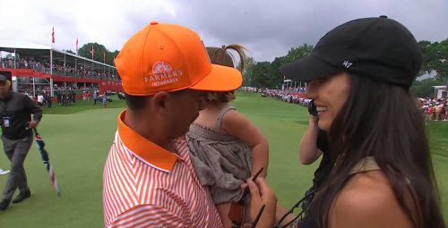 Rickie Fowler had a beautiful celebration with his wife and daughter ...