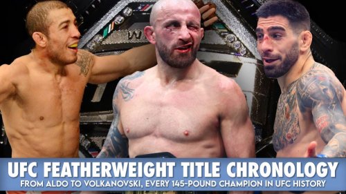UFC featherweight title history: Volkanovski on top again, Holloway, Topuria and more