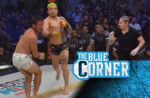 Video: Fighter fakes walk-away, then lands one-hitter quitter