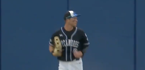 Indiana State outfielder had everyone fooled when he pretended to rob a home run